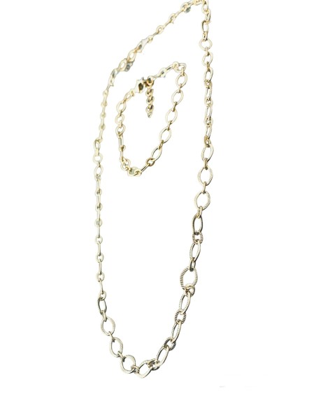 Χειροποίητο βραχιόλι με επίχρυση ατσάλινη αλυσίδα Jackie