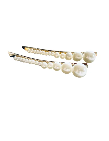 Σετ με 2 κλιπ μαλλιών με πέρλες Kortesa