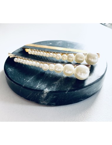 Σετ με 2 κλιπ μαλλιών με πέρλες Kortesa