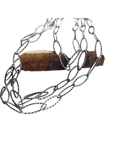 Χειροποίητο κόσμημα κολιέ σφυρήλατη αλυσίδα από ατσάλι Arian