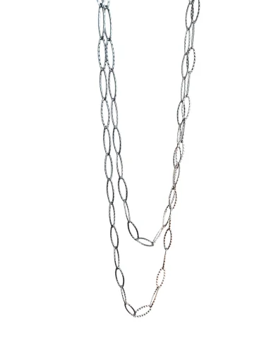 Χειροποίητο κόσμημα κολιέ σφυρήλατη αλυσίδα από ατσάλι Arian