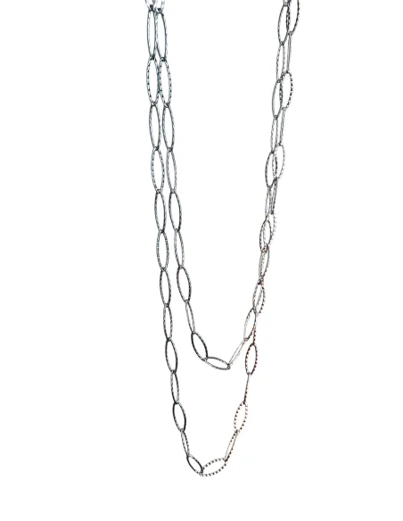 Χειροποίητο κόσμημα κολιέ σφυρήλατη αλυσίδα από ατσάλι Arian