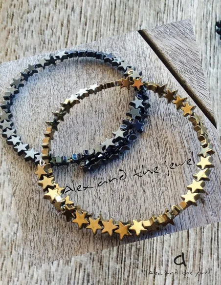 Χειροποίητο βραχιόλι από ημιπολύτιμες πέτρες Αιματίτη σε διάφορες αποχρώσεις και σχέδια Island Χειροποίητο βραχιόλι από ημιπολύτιμες πέτρες Αιματίτη σε διάφορες αποχρώσεις και σχέδια Island