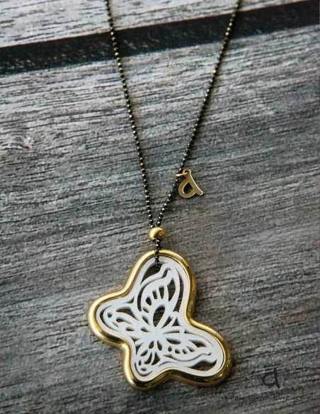 Γυναικείο κόσμημα κολιέ κρεμαστό πεταλούδα My Butterfly