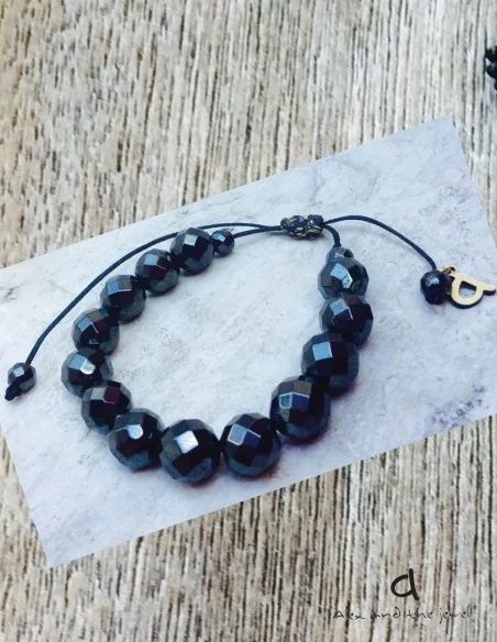 Βραχιόλι με ημιπολύτιμες πέτρες Αιματίτη Grey Βραχιόλι με ημιπολύτιμες πέτρες Αιματίτη Grey