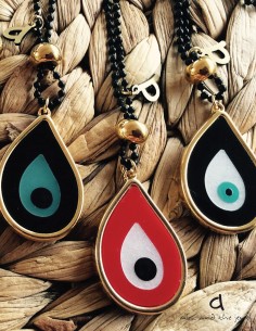 Γυναικείο κόσμημα κρεμαστό κολιέ μάτι σταγόνα σε αλυσίδα The Eye