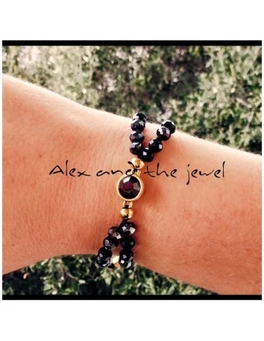 Χειροποίητο γυναικείο βραχιόλι με κρύσταλλο Swarovski Cruella