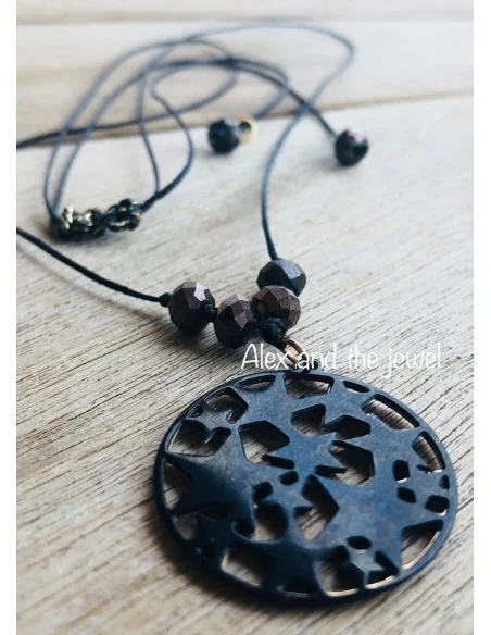 Χειροποίητο γυναικείο κολιέ με αστέρια από ατσάλι Stars