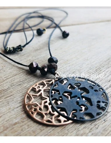 Χειροποίητο γυναικείο κολιέ με αστέρια από ατσάλι Stars